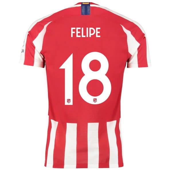 Tailandia Replicas Camiseta Atletico Madrid NO.18 Felipe 2019/20 Rojo